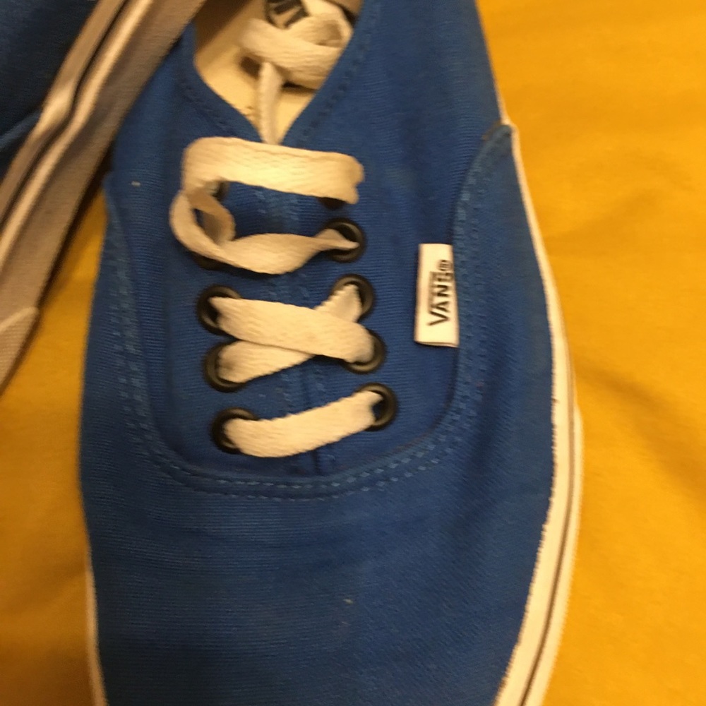 Van’s Off the Wall Skater Shoes Classic Blue Men’s Size 7 Women’s Size 8.5 - Picture 4 of 8
